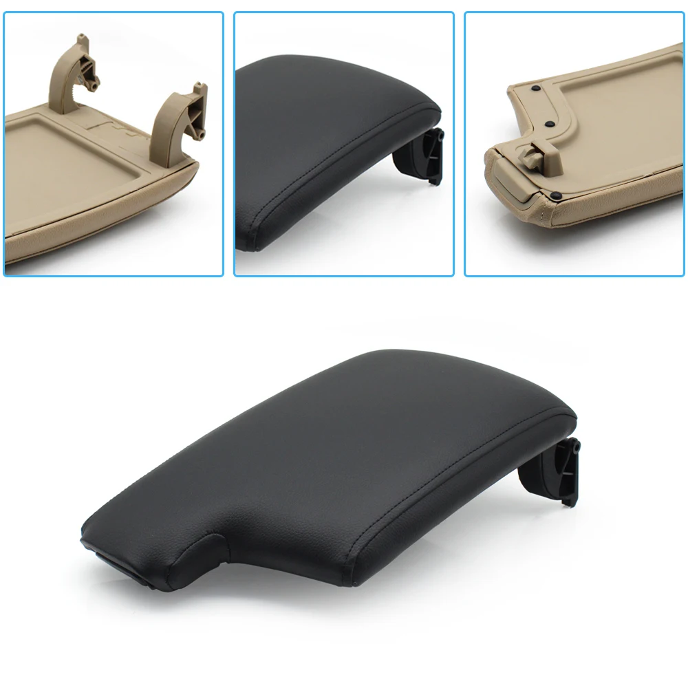 LHD Central Console Storage Box Armrest Case Leather Cover For BMW 3 Series E90 E91 E92 E93 318 320 325 328 2005-2012