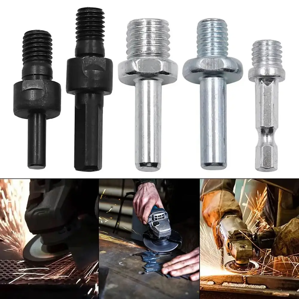 4 шт., аксессуары для электроинструментов, рычаг преобразования, полировальный круг, шестигранный хвостовик, преобразовательный стержень M6 M8 M10 M14