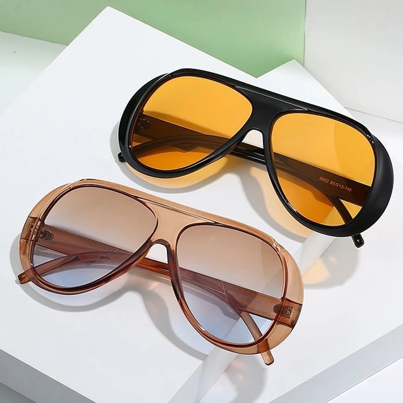 Роскошные классические модные солнцезащитные очки оверсайз для женщин, солнцезащитные очки с большой оправой, трендовые, толстые, для активного отдыха и велоспорта