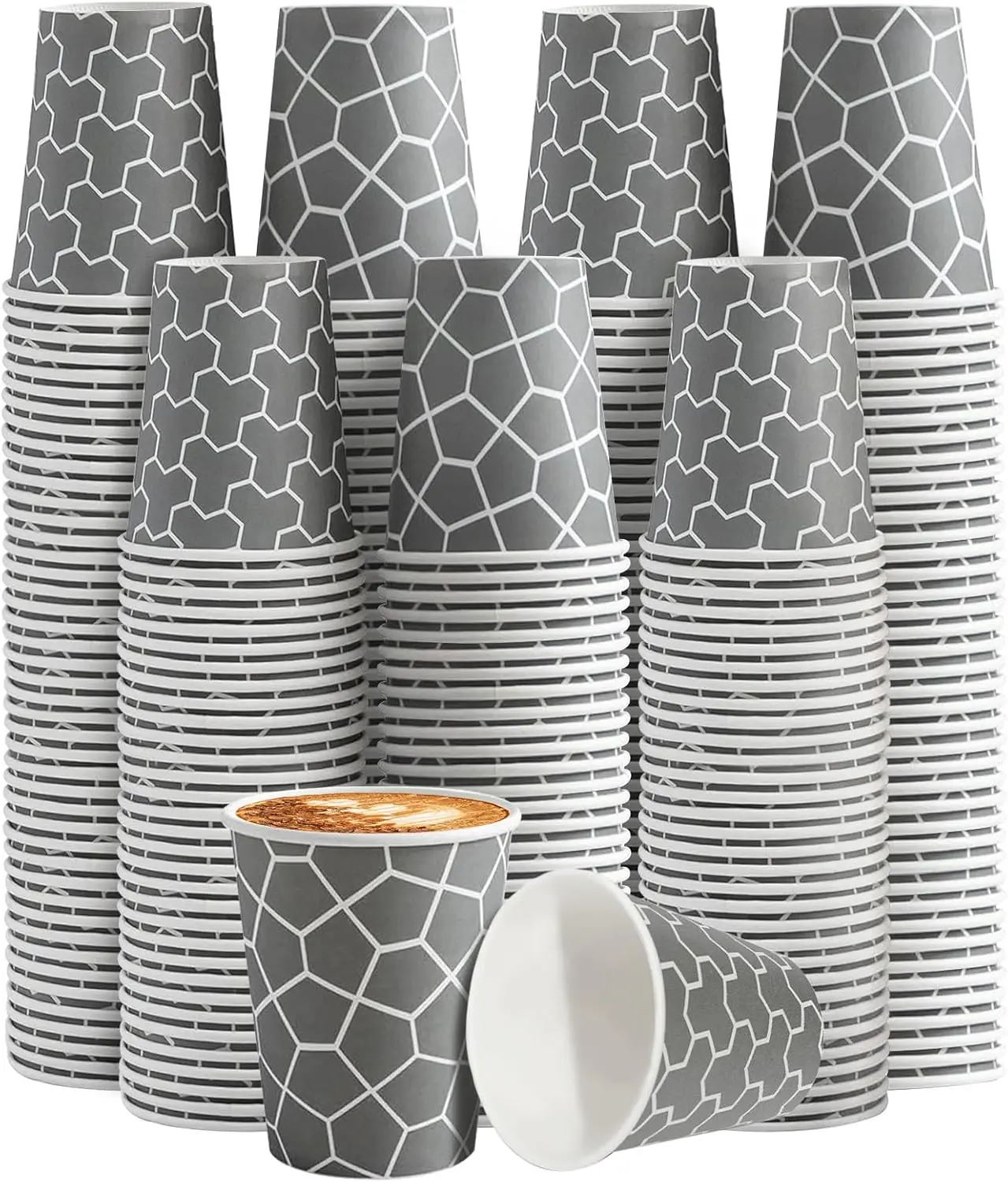 

400 Pack Paper Cups 8 oz, Disposable Paper Coffee Cups, 8oz Hot/Cold Beverage Drinking Cup for Water, Coffee, or Juice