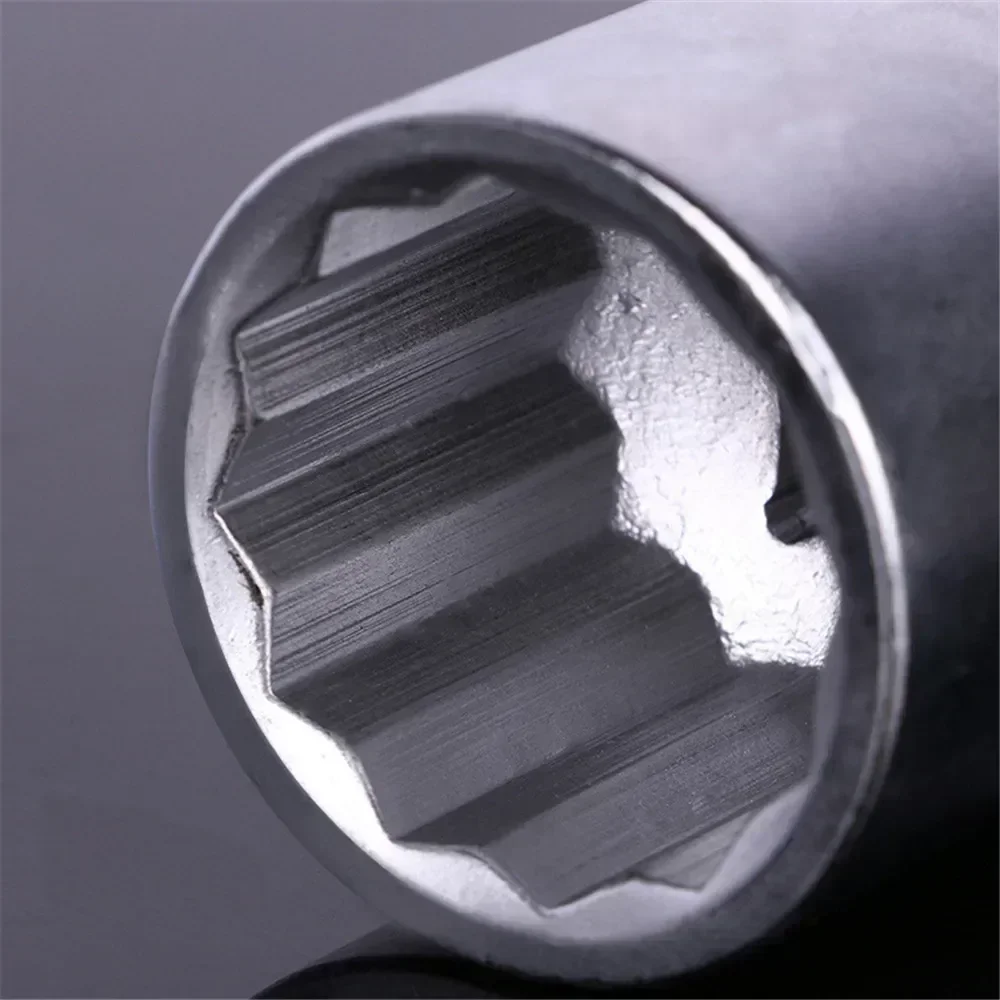 3/4"Inch 12 Point Nut 36mm Jumbo Socket 45# Steel Bit Ratchet Wrench Heavy Duty Plum Blossom Sockets Maintenance Hardware Tools