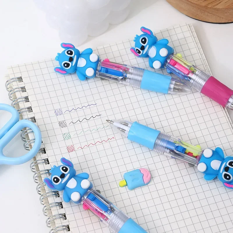 Imagem -04 - Disney-stitch Marker Pen para Crianças Mini Marcador Ferramentas de Pintura dos Desenhos Animados Grafite Cores Papelaria 07 mm 36 Peças