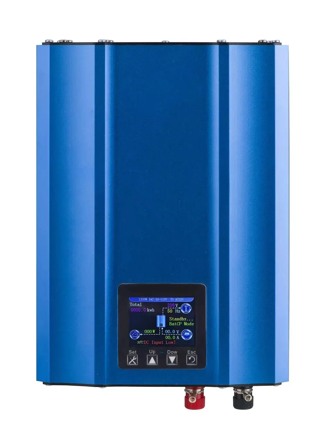 Y&H MPPT Grid Tie Inverter 1KW 1.2KW met LCD-begrenzersensor DC 24V 26-50V/48V 55-90V Batterijontladingsmodus Grid Tie Inverter - afbeelding 2