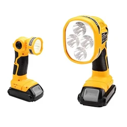 20V LED Lamp Flashlight For Dewalt DCB140 DCB200 Lithium Battery USB Outdoor Tools Work Light