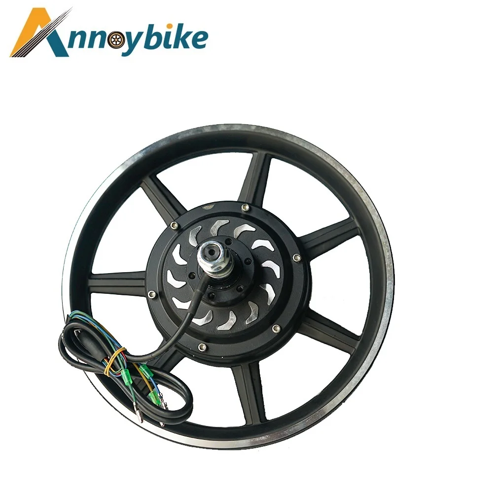 Electric Bicycle Motor 14 Inch 36V/48V 350W/500W Electric Scooter Brushless Gearless DC Disc Brake Bicicleta Easy Install Motor