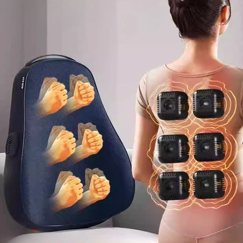 Back Waist Cervical Spine Multifunctional Full Body Neck Shoulder Massage Cushion Electric Beating Kneading Shiatsu Massagers