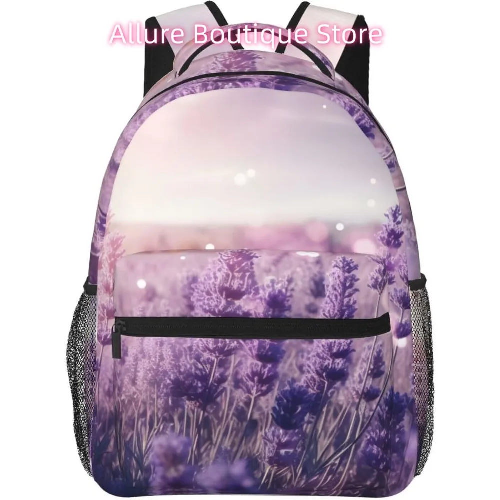 

laptop bag back to school Summer Lavender Lightweight Laptop Backpack Lightweight Multipurpose Travel Casual Daypack Unisex Coll