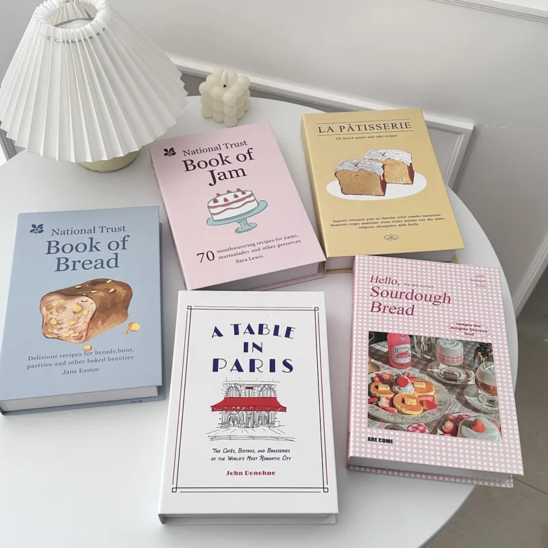 Cutelife Ins Cute Yellow Fake Books Decoration Retro Home Interior Decoration Coffee Table Photo