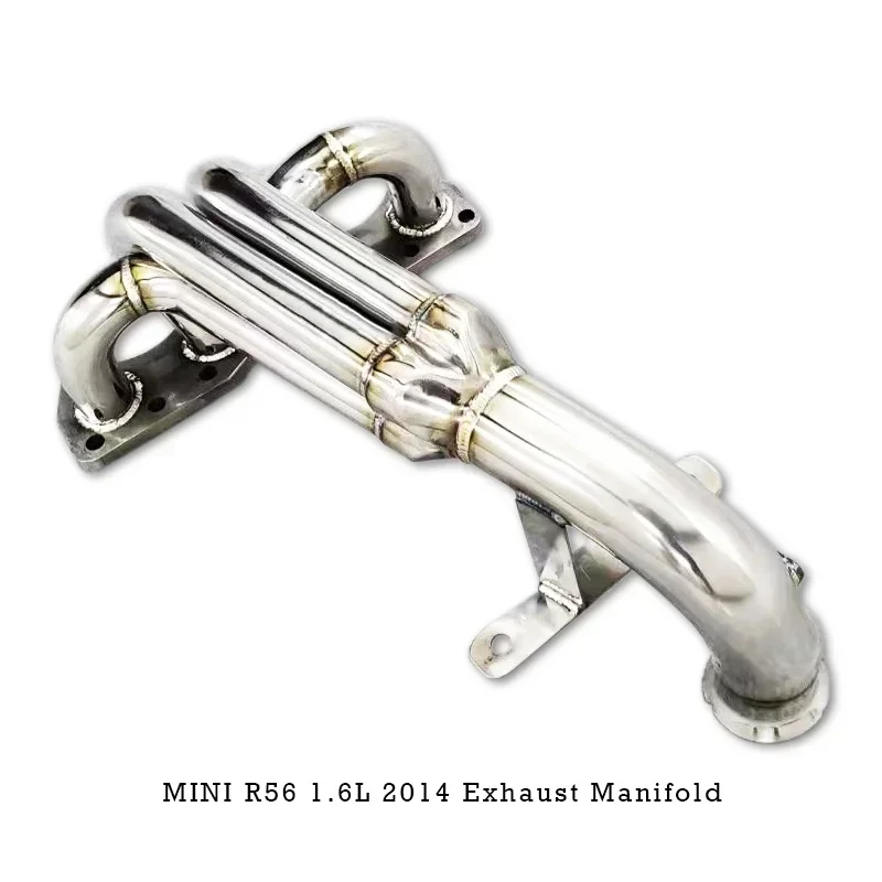 Erster Abschnitt des Wegeriumsverteiler R56 1.6L 2005-2013 Edelstahl High Flow Fallrohr Auspuff Sy