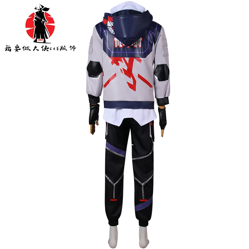 ISO Cosplay Costume Valorant Perruque Chaussures Trempées, Bel Uniforme, Halloween, Carnaval, Tenues De Barrage