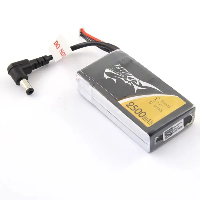 Tattu Lipo LiPo 2s 2500mAh Lipo 7.4V FPV Goggle Battery for Fatshark Goggle HDO RC Tool Accessories FPV Drone Battery