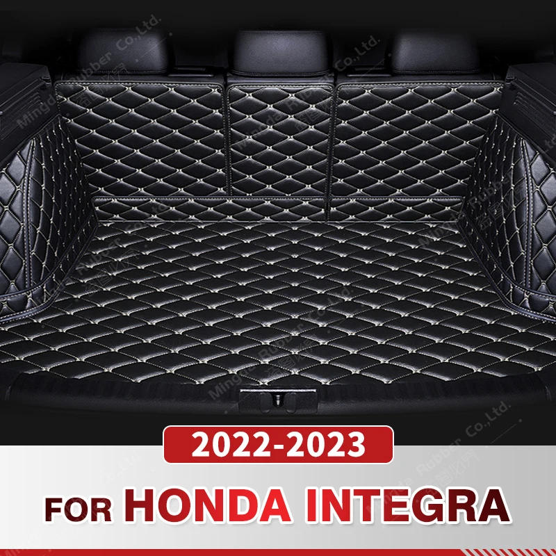 

Auto Full Coverage Trunk Mat For HONDA Integra 2022 2023 Leather Car Boot Cover Pad Cargo Liner Interior Protector Accessories