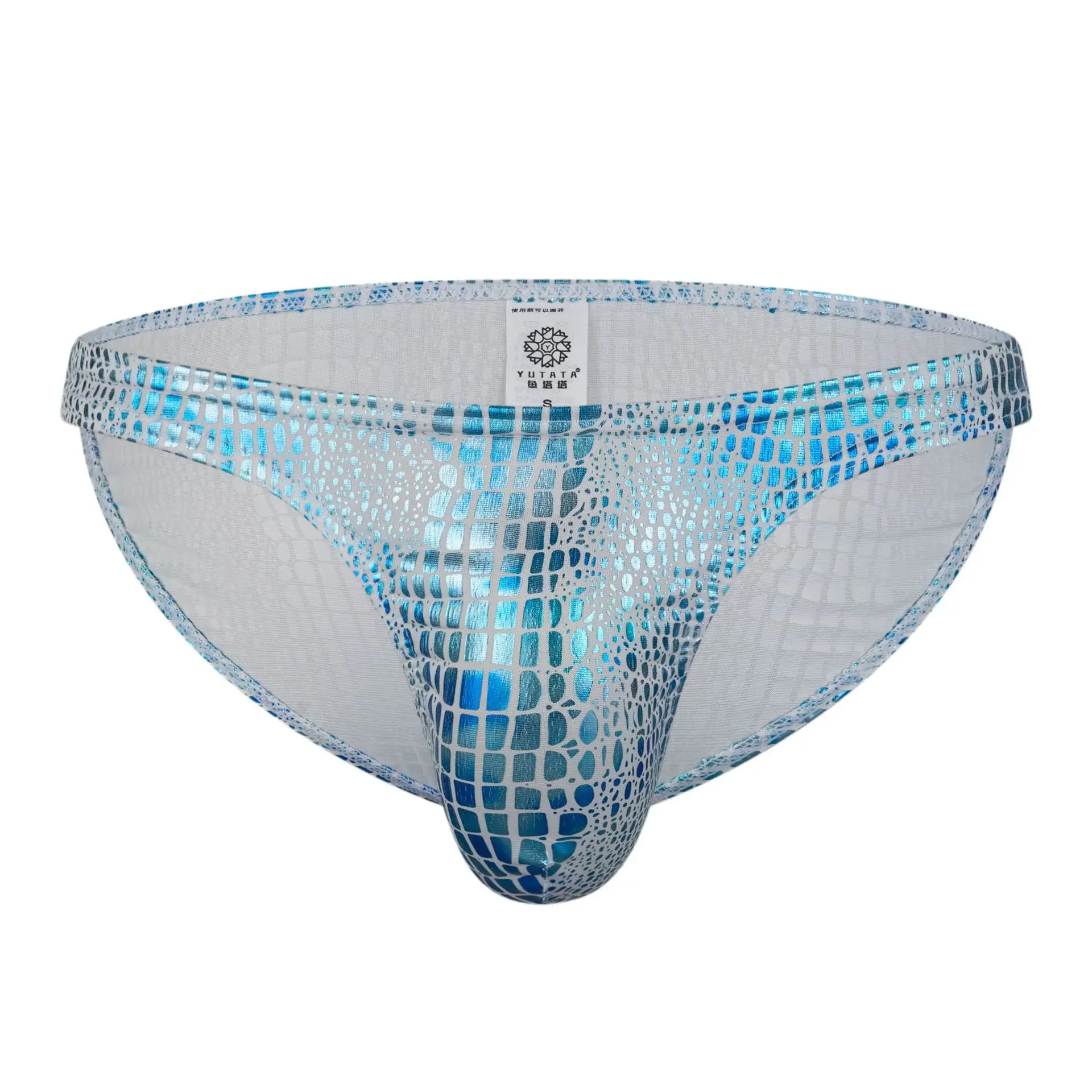 Men's Underwear Briefs Sexy Panties Male Mens Bikini Snake Skin Pattern U Penis Pouch Mens Sexy Underwear Jockstrap Panties