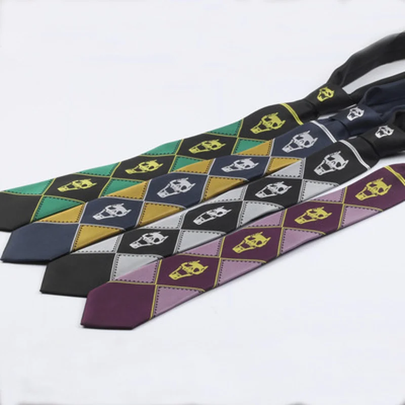 Anime JoJo étrange aventure Kira Yoshikage jeu de rôle cravate tueur reine crâne Cosplay accessoires de déguisement cadeaux d'anniversaire