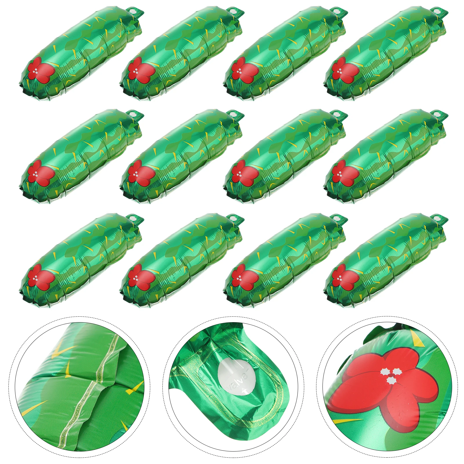 

Delightful Cactus Pattern Foil Balloons 20Pcs Perfect Decoration For Birthdays Weddings Celebrations