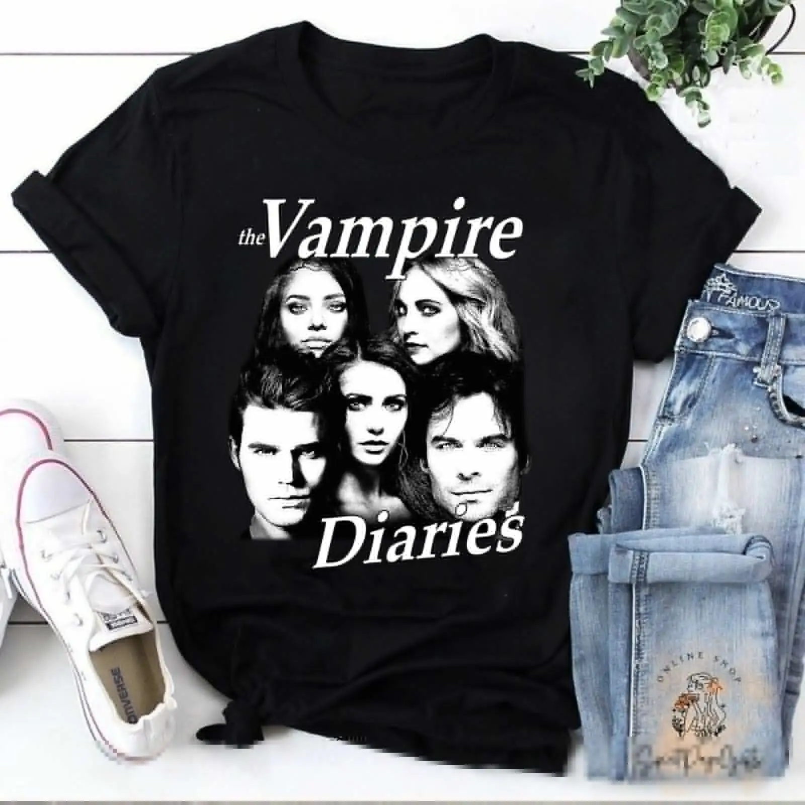 The Vampire Diaries T-Shirt, Vampire Shirt, Fictional Character Shirt