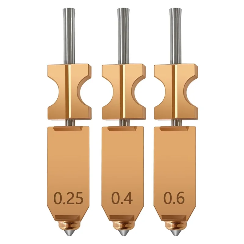 

Модернизированная быстросъемная насадка Hotend для Flashforge AD5X — набор быстросъемных насадок (3 шт.) Детали 3D-принтера 0,25/0,4/0,6 мм
