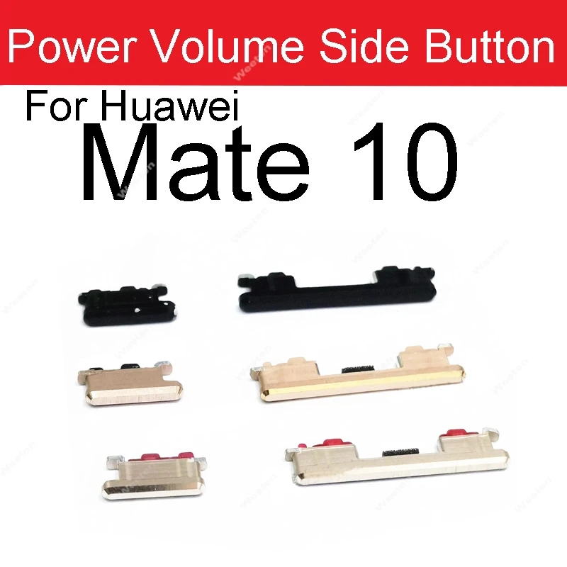 Bouton latéral de Volume d'alimentation pour Huawei Mate 10 Mate 10 Pro, mise hors tension, touches haut et bas pour Huawei Mate 10 Lite, pièces de réparation