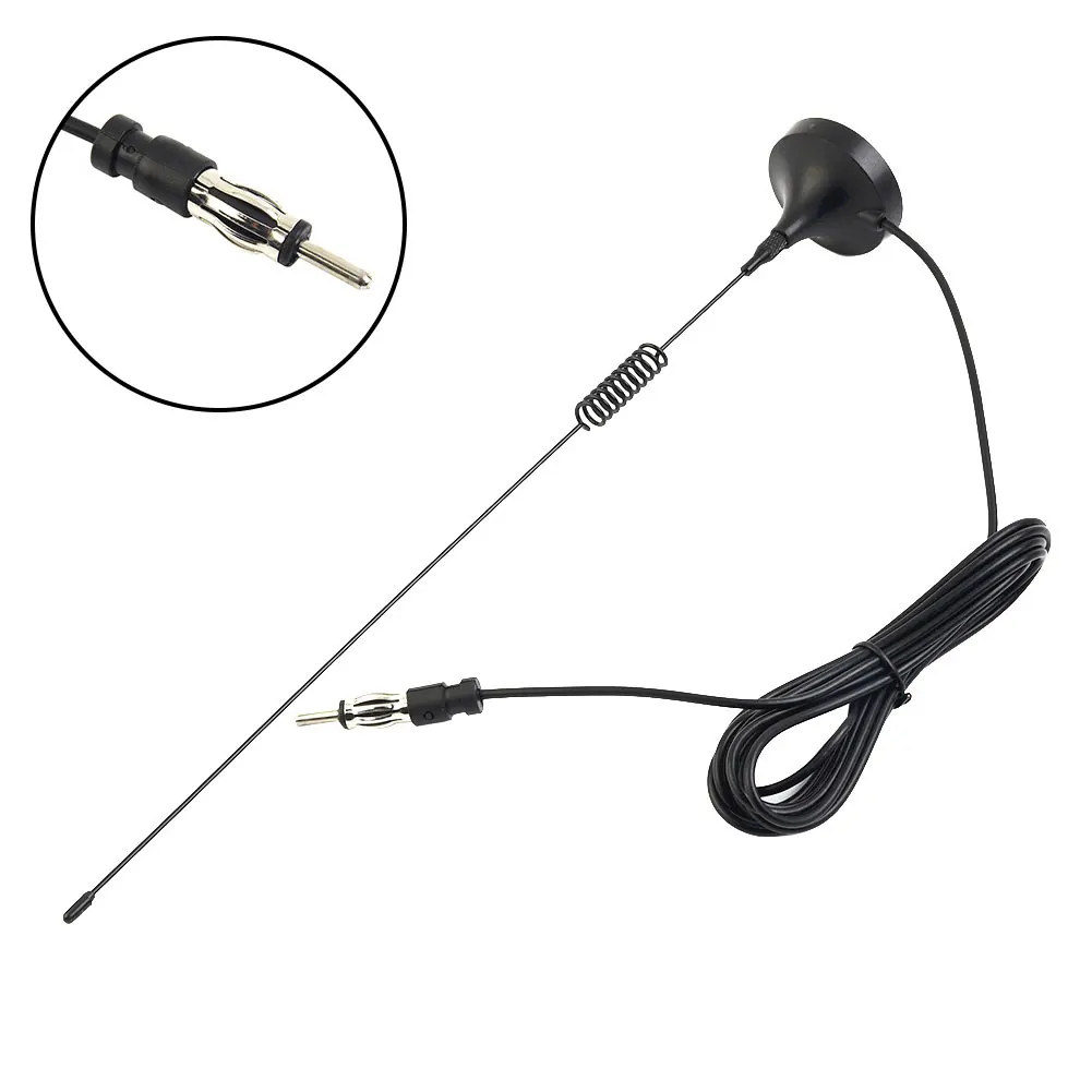 Car FM Antenna Auto Stereo Radio FM/AM Signal Booster Aerial Universal Fit In Any Car SMA-female Connector