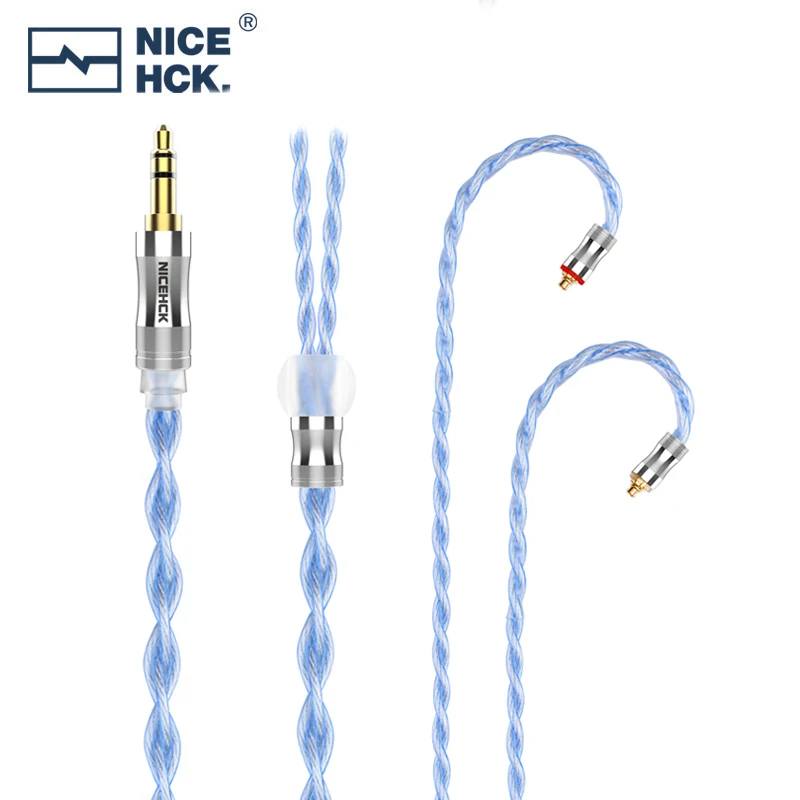 

Обновление наушников NICEHCK BlueRose 7N посеребренный OCC IEM сменный провод MMCX с чистым медным покрытием для EBX25Ti