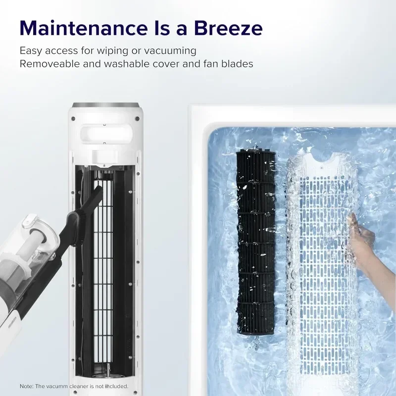 Bedroom Tower Fan Household Cold Air Silent with Sensor Timer Remote Control