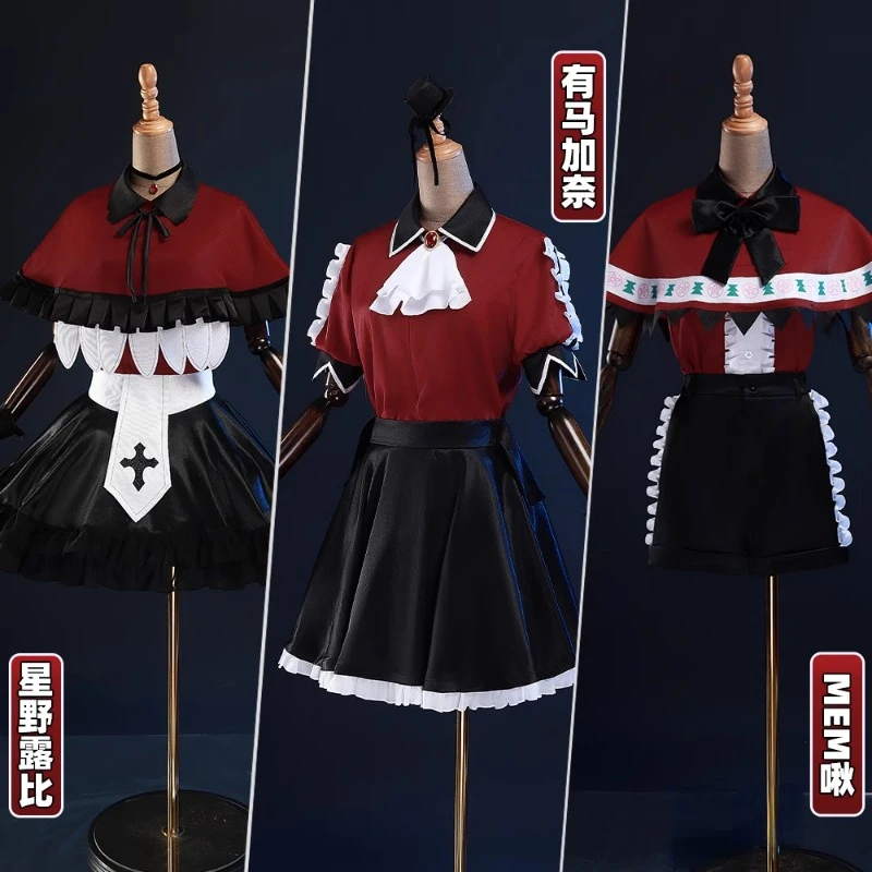 

Anime OSHI NO KO Cosplay Hoshino Rubii Arima Kana MEM Women Girl Top Shorts Skirts Headwear Stage Full Suit Halloween Costume