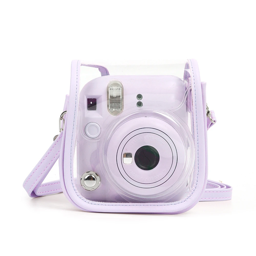 Fujifilm Instax Mini 12 حقيبة كاميرا شفافة ، تناسب الكاميرا الرقمية الطازجة والحلوة ، حقيبة حماية التخزين