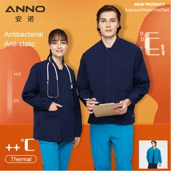 Anti-static Scrubs Jackets Antibacte Thermal Fabric Outfit Out Coats Doctor Hospital Nurse Uniforms Autumn Winter Over coats