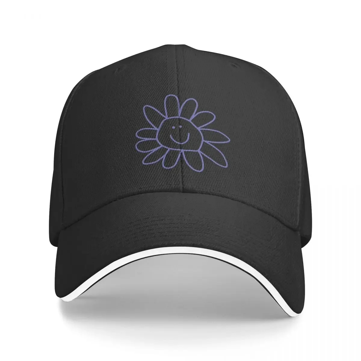 Daisy Doodle Flower Periwinkle Baseball Cap Luxury Hat Brand Man cap foam party Hat Kids Hat Men Golf Wear Women's