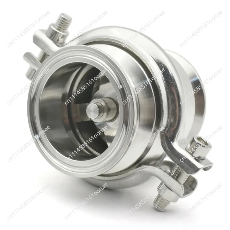 19 25 32 38 512 mm, sanitary grade 304 stainless steel three-clip one-way flow vertical check valve