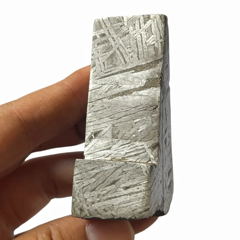 Genuine Muonionalusta Iron Meteorite Step Block Fragment Outer Space Rock Specimen for Display Collector Gift CC241
