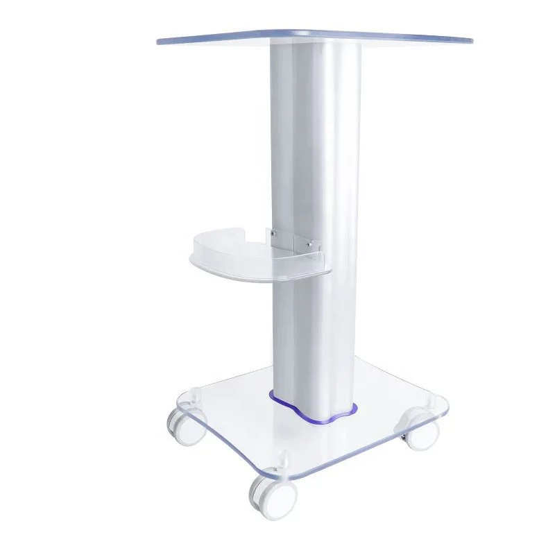 New Trolley Rolling Carts Acrylic Material Beauty Machine Stand For Oxygen Beauty Device Cabinet Carts In Beauty Salon