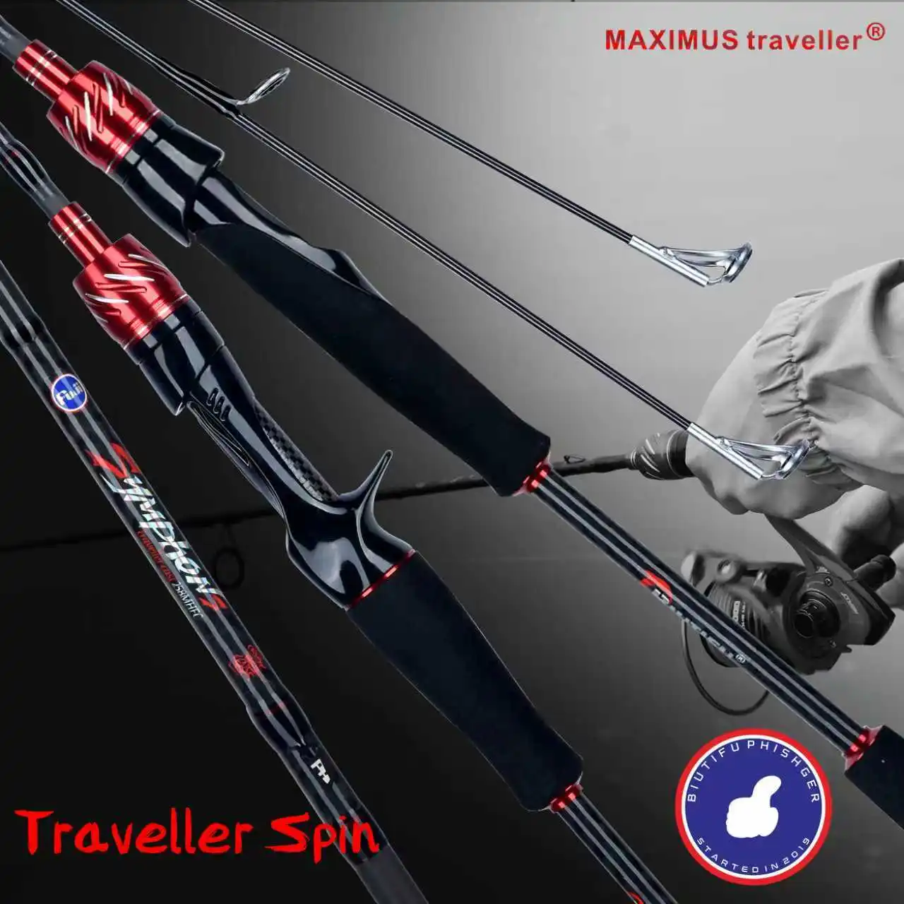 

Traveller Spinning Casting Fuji Lure Mini Fishing Rod 1.8/2.1/2.4/2.7/3.0m Carbon Baitcasting Ultralight Fast 5-42g For Biutifu