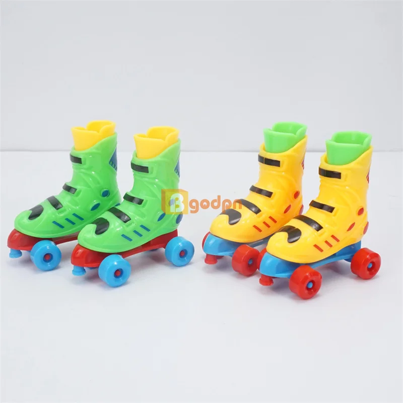 Mini Roller Skates 12in Doll Skates Finger Skate Accessory Miniature Elf Doll Sports Craft Supplies Games Children Toys Gift