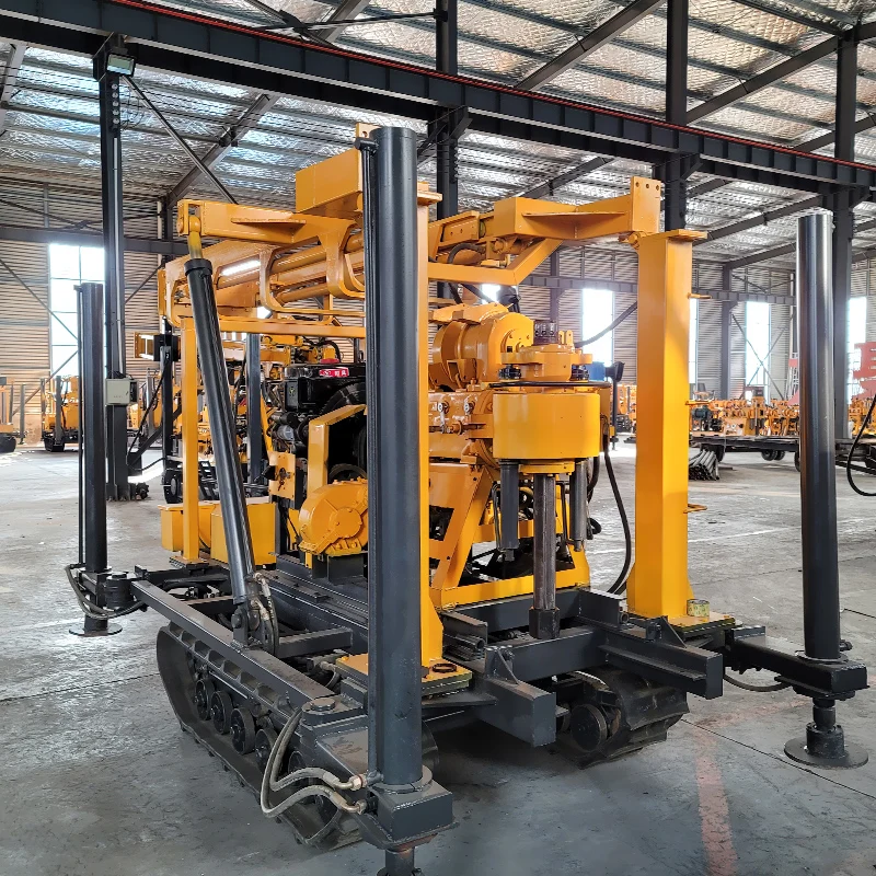 ที่กําหนดเอง XYD Series แบบพกพาใต้ดินลึก 200 M 300 M crawler ไฮดรอลิก Water Well เจาะ RIG แท่นขุดเจาะแบบหมุน