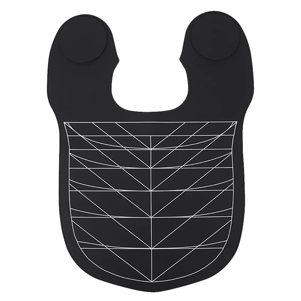 Colar de tintura de cabelo de silicone capa de corte à prova d'água com linhas direcionais salão de cabeleireiro almofada de corte de cabelo ponderada para cabeleireiro