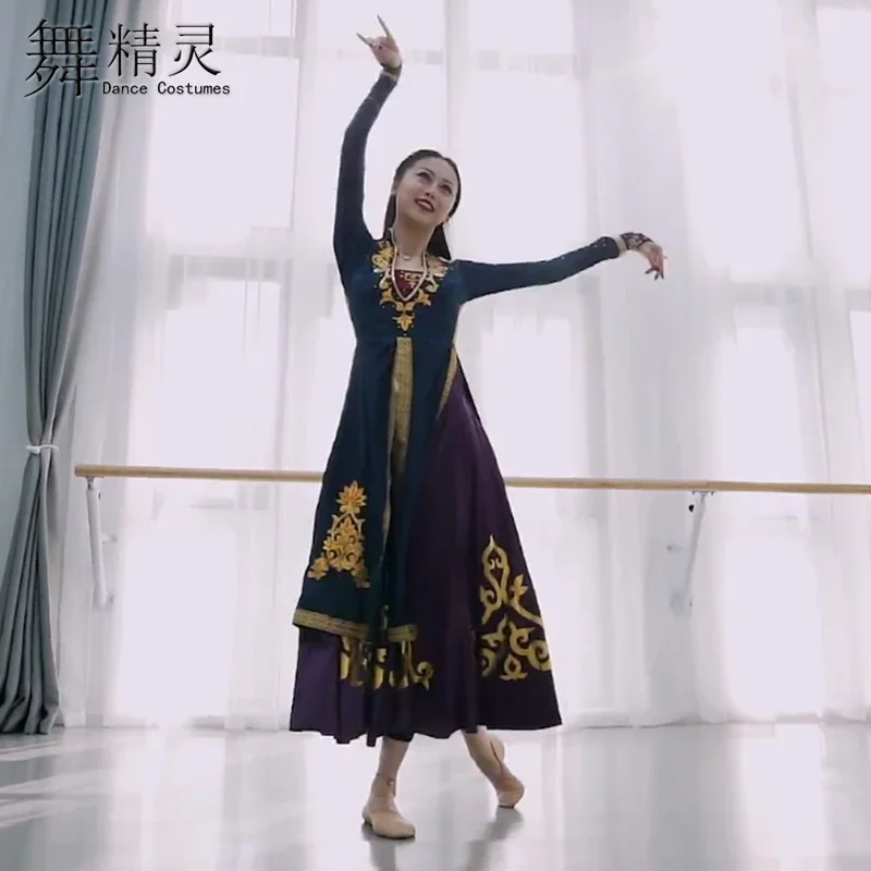 Xinjiang dance pendulum dress Sitong, the same Ariguna dance Weiwu dance clothing art test performance 1 piece