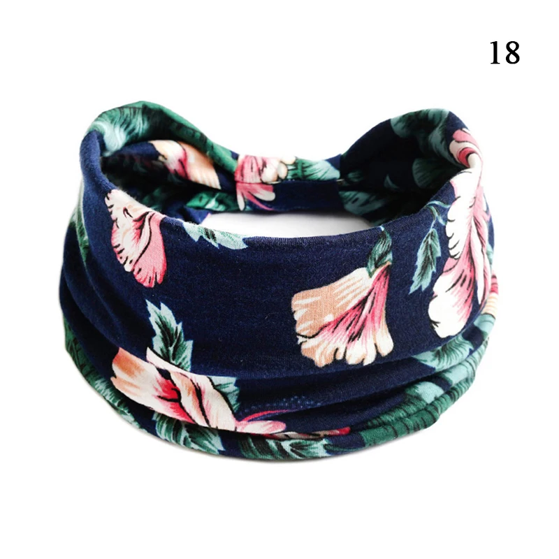 2023 Bew Bohemian Style Elastic Hair Bands Yoga Headband Women Headwear Print Vintage Cross Unisex Scrunchies Hair Accessories