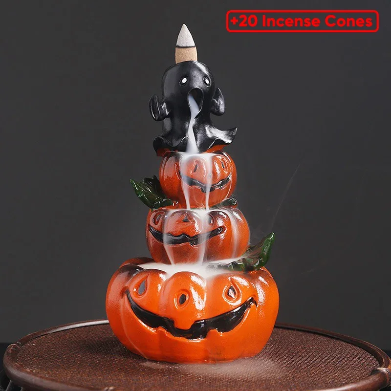 

Easter Backflow Incense Creative Halloween Resin Desktop Decoration Reverse Flow Incense Burner