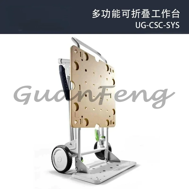 Multifunctional Folding Workbench, Portable Woodworking Tool Table for Workshop & Construction Site