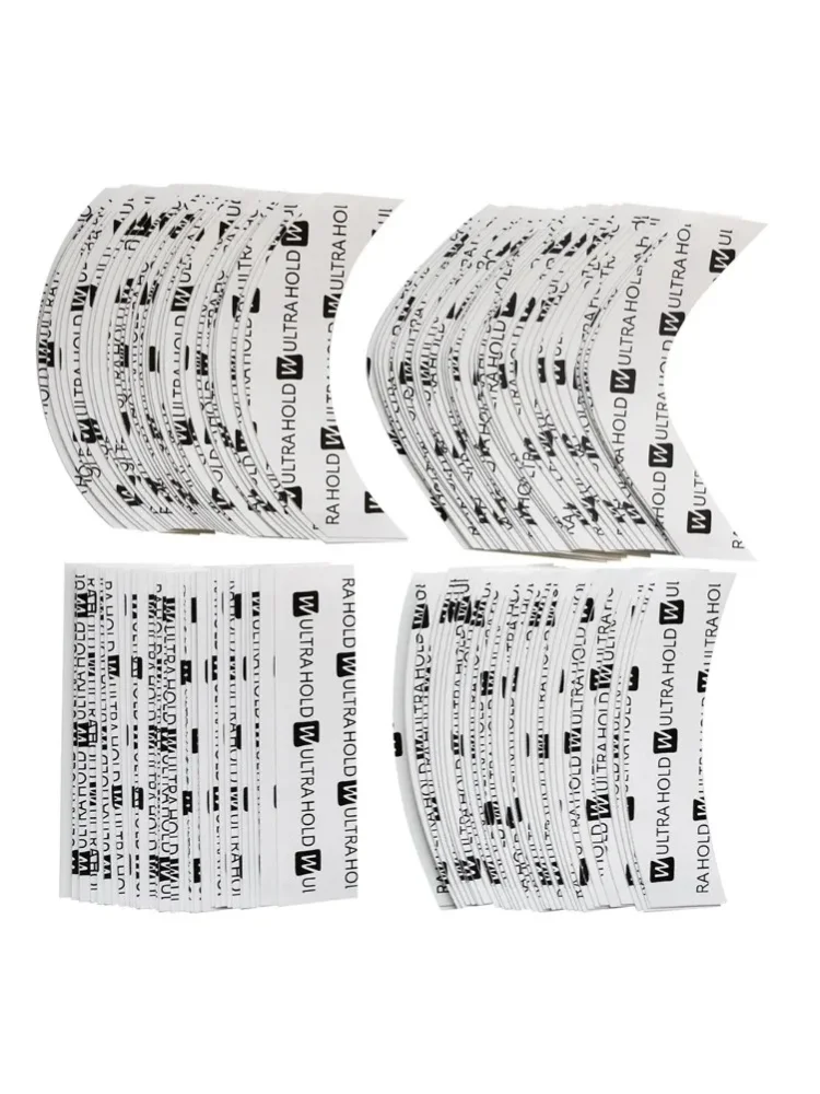 36 Stück/72 Stück/108 Stück weißes, extra starkes, doppelseitiges Klebeband für Perücken/Toupet/Haarverlängerungen.