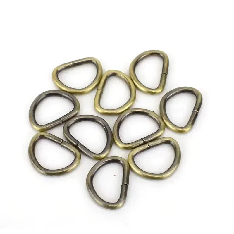 100/300 Stück 10 mm Metall-D-Ring-Schnalle, Taschengurt, Kleidung, Verschluss, Hundehalsband, Schlüsselanhänger, verstellbarer Haken, DIY-Handwerk, Hardware-Zubehör