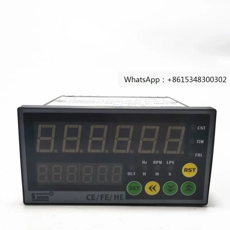 HE/FE/E8-P61A Counter CE4/CE7-P61A Tachometer Line Speed Meter Timer SANYOU