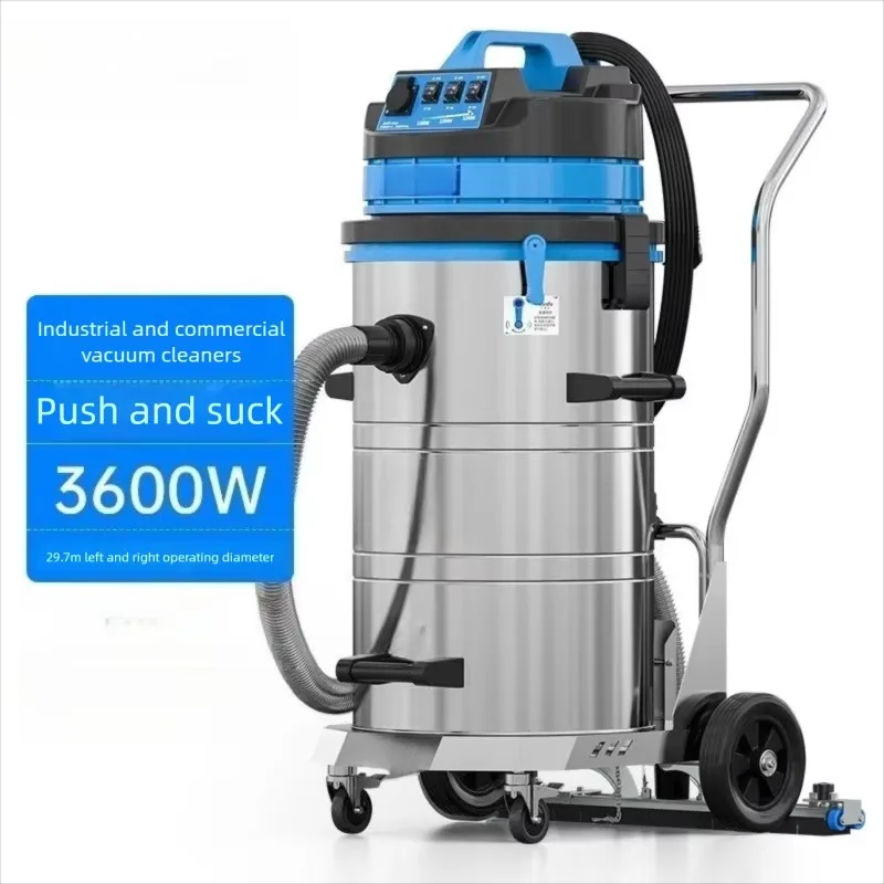 

High Power Industrial Commercial Vacuum Cleaner Strong High Suction Wet Dry Suction Machine Heavy Duty Dust Water Collector