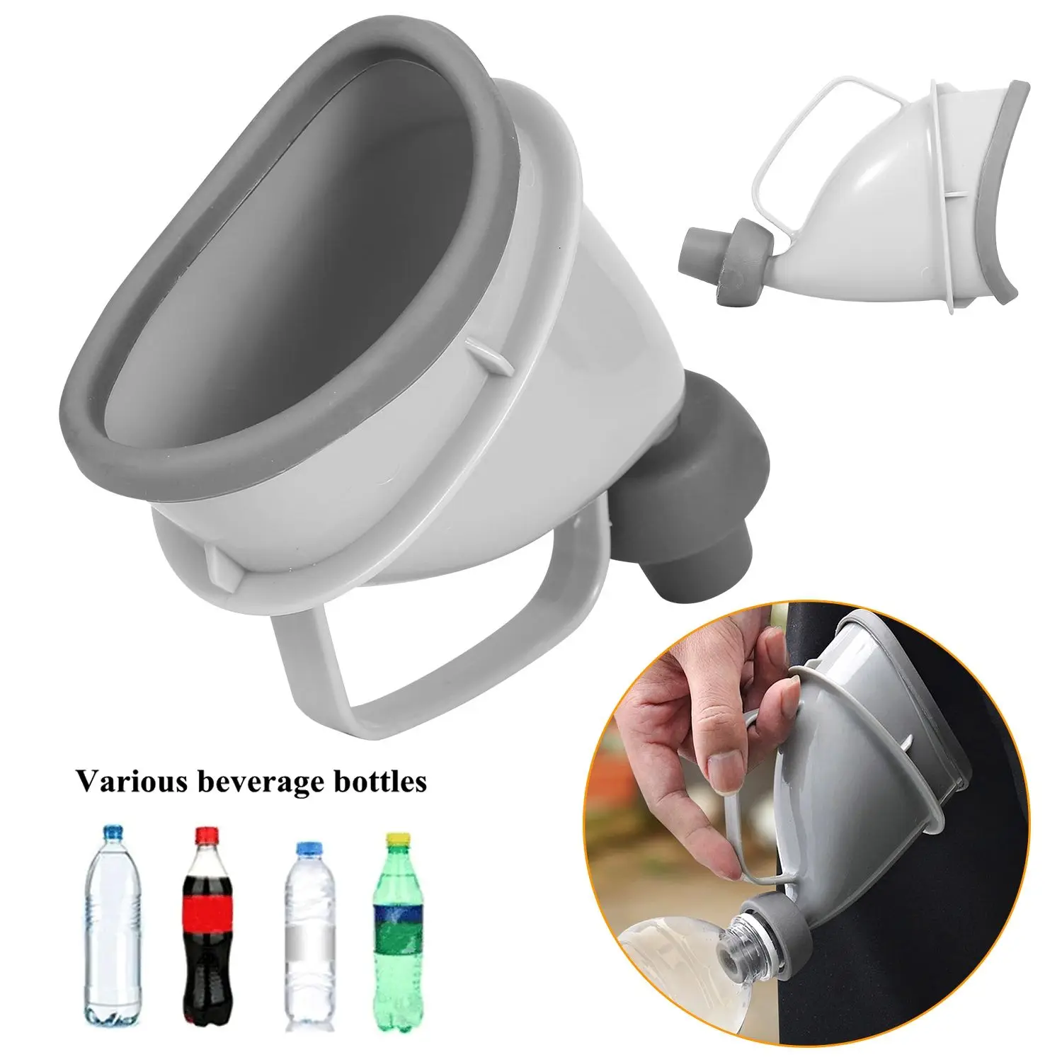 

Unisex Potty Pee Funnel Adult Emergency Urinal Device Portable Male Female Toilet