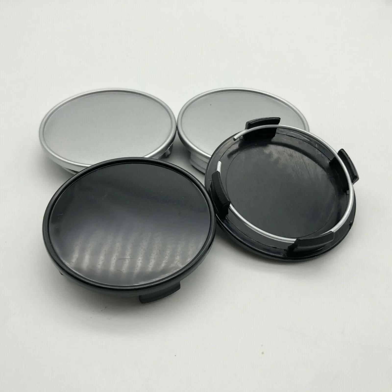 Durable High Quality Practical Wheel Hub Cap Vehicles 4PCS 65MM Trim Trucks Center Cover Front & Rear Moulding