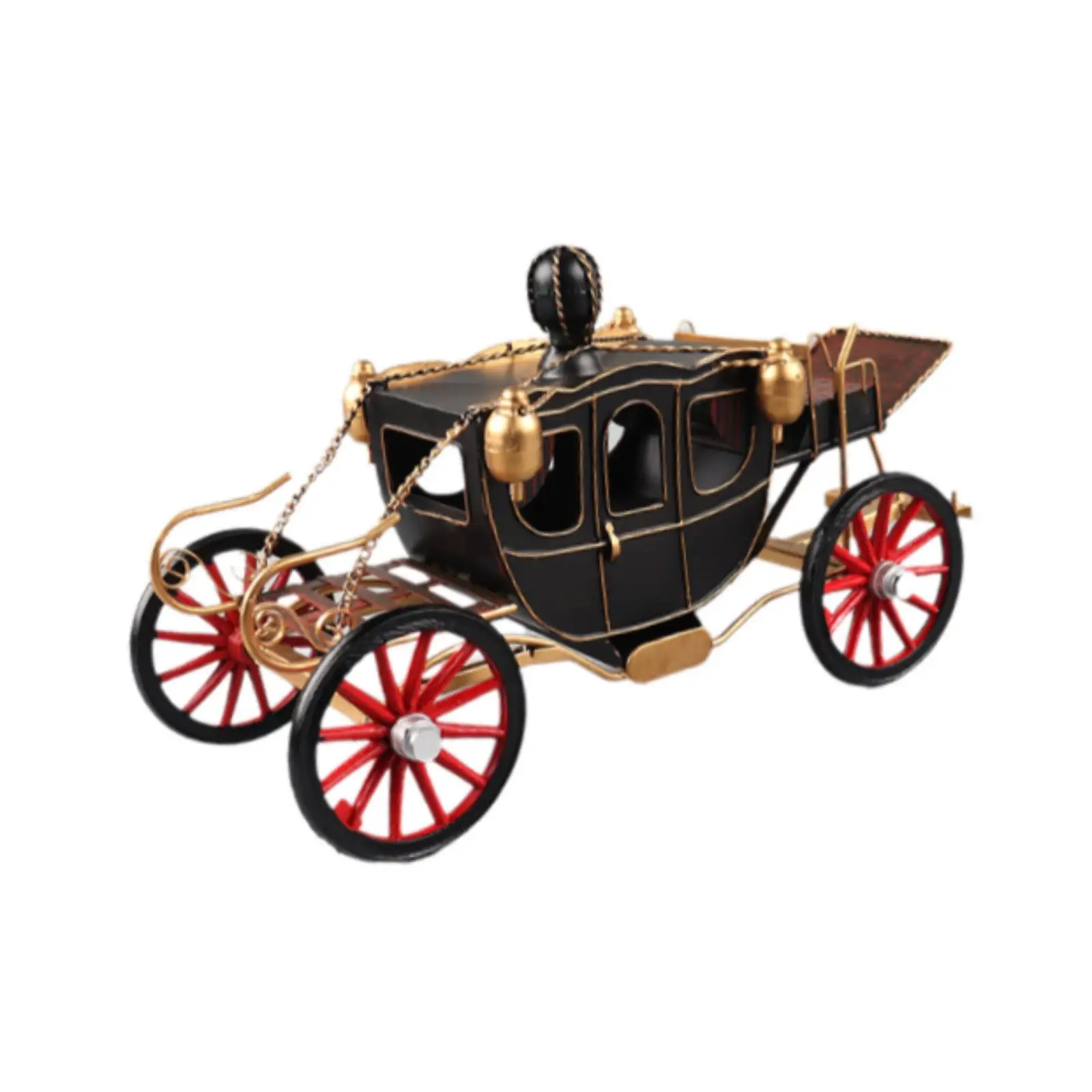 レトロな馬車装飾アイアンアートノスタルジックな装飾品装飾写真小道具デスクデスクトップオーナメント馬車フィギュア