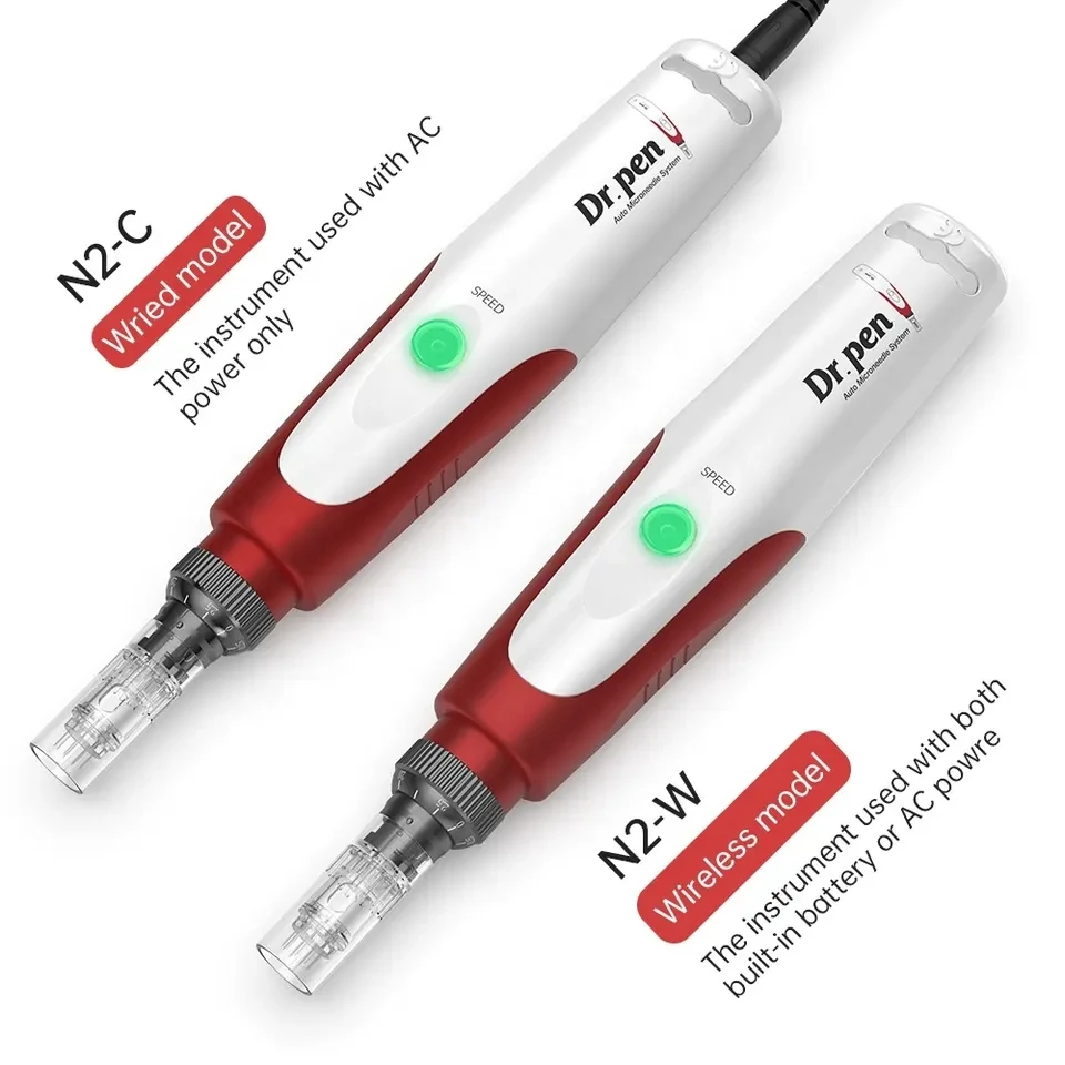 Dr.pen N2 Original Electric Microneedling Derma Stamp Pen Medical MTS Needles Pen with 2pcs Bayonet Needles Cartridges | Ekai