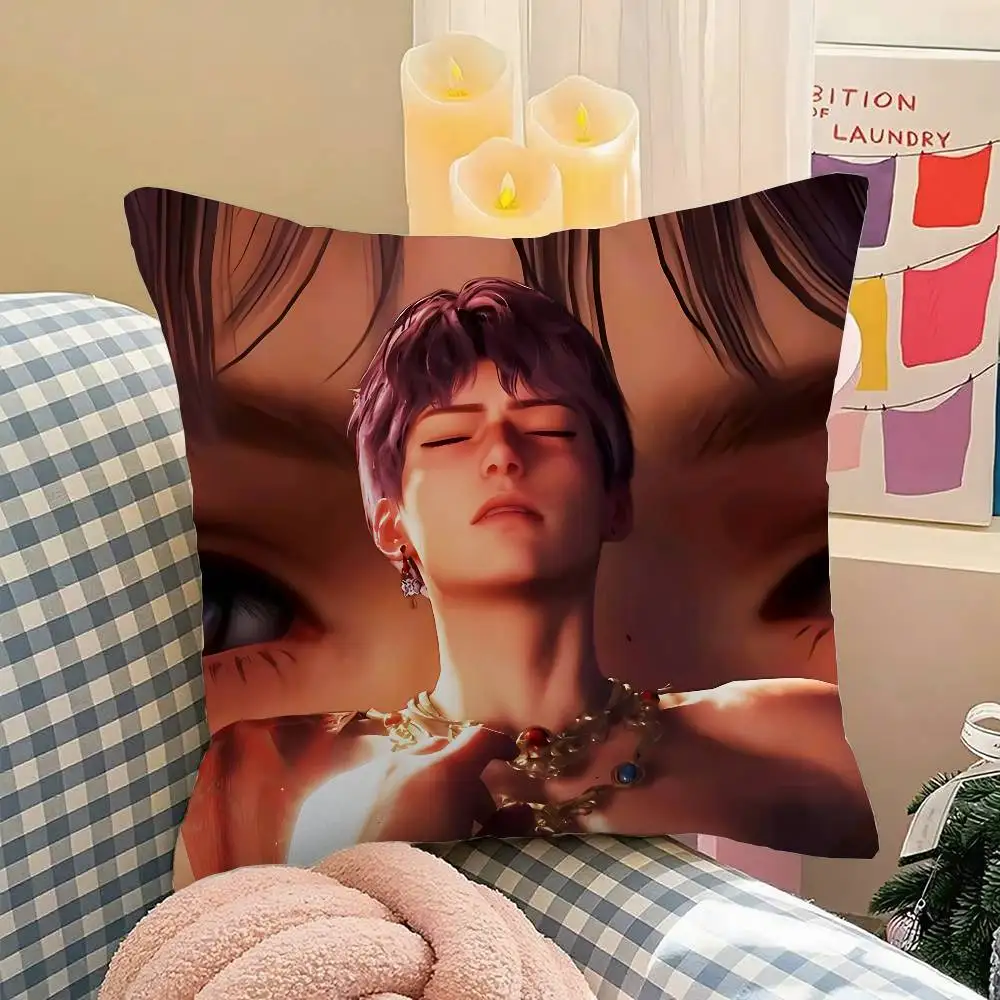 Cute R-rafayel L-love And Deepspace Throw Pillow Covers Pattern Cushion Cover Suitable For Sofa Bedroom Car Pillow Cover