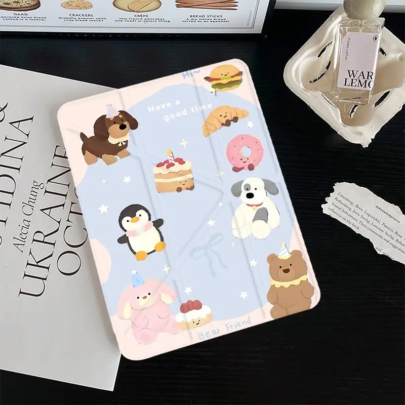 3+Y Fold Clear Acrylic Shell For iPad10.2 7/8/9th 4/5 10.9 iPad A16 2025 11th Air11/13 IPad Mini6 8.3 air3 10.5 Pro 11 2020